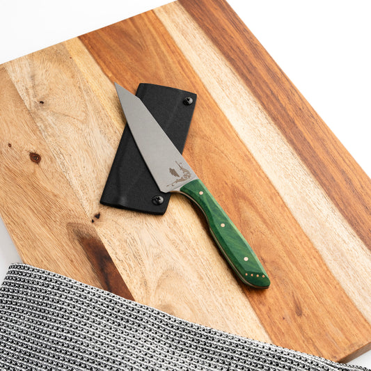 Custom Petty Knife Jade Maple