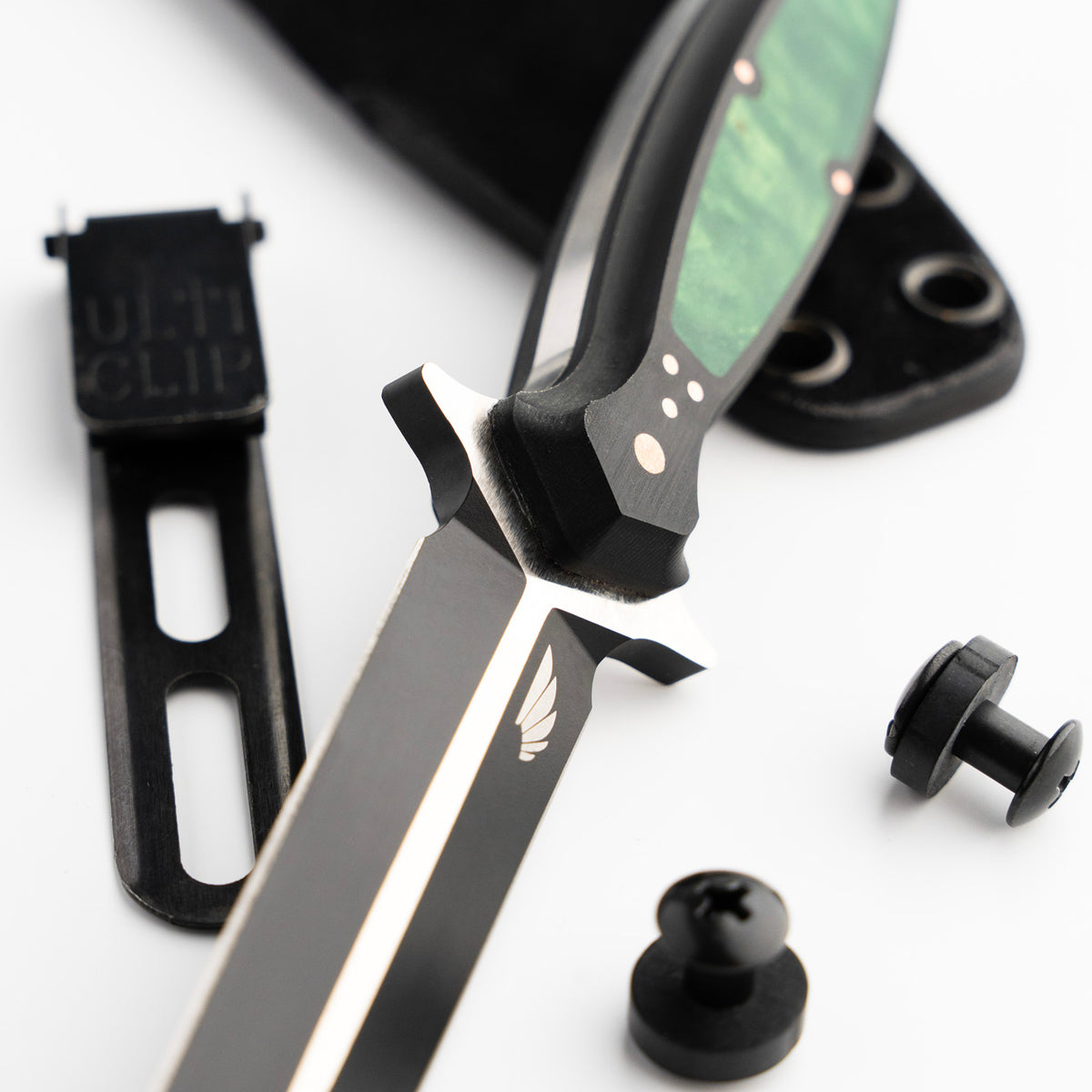 Custom Jade Maple Inlay FKX Dagger – Sangin Knives