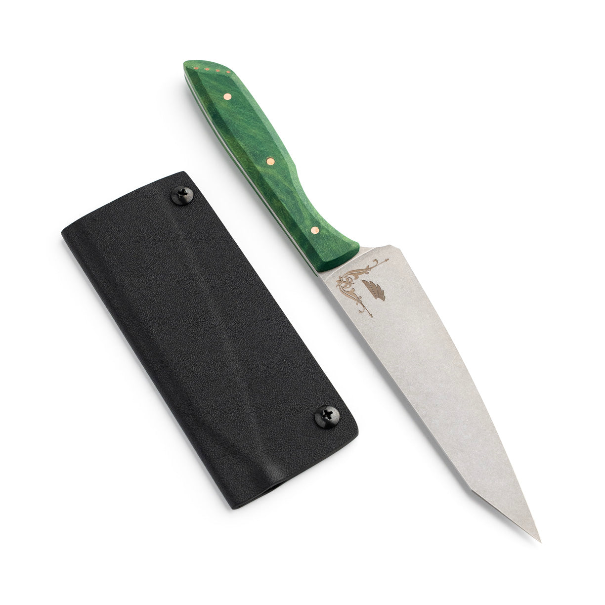 Custom Petty Knife Jade Maple
