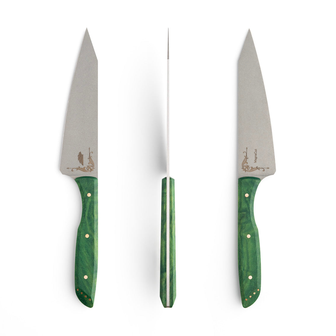 Custom Petty Knife Jade Maple