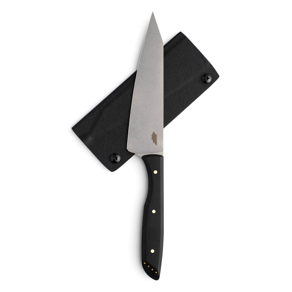 Custom Black Paper Micarta Petty Knife